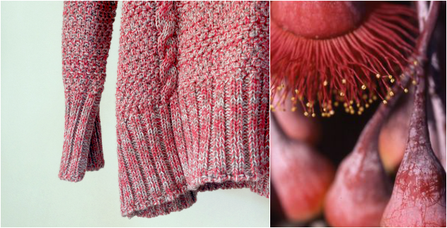 red gum chunky cotton knit by Luna Gal