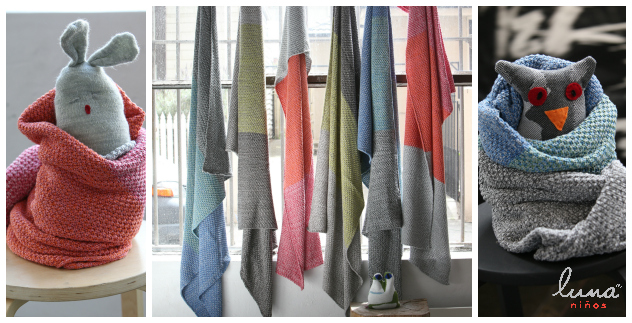 knit blankets Australian made by Luna Ninos